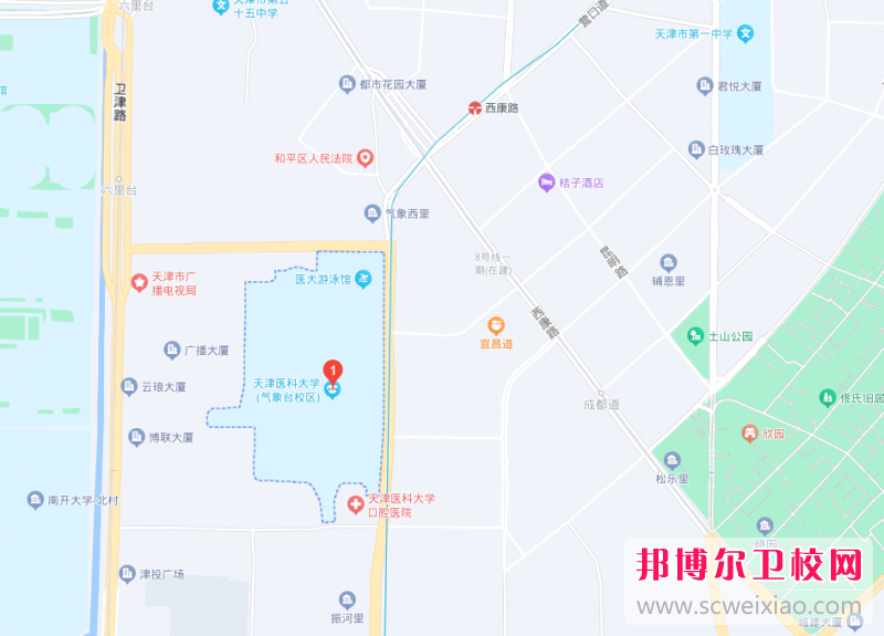 天津醫(yī)科大學(xué)地址在哪里，哪個地區(qū)，哪個城市?